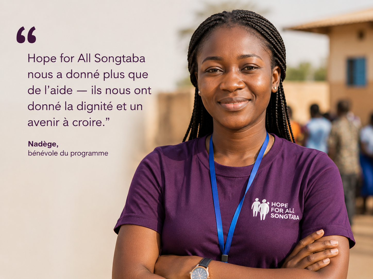 Nadège, program volunteer